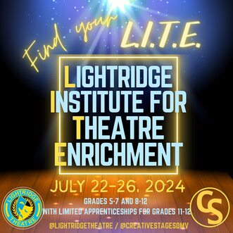 Find your L.I.T.E. at the Lightridge Institute for Theatre Enrichment